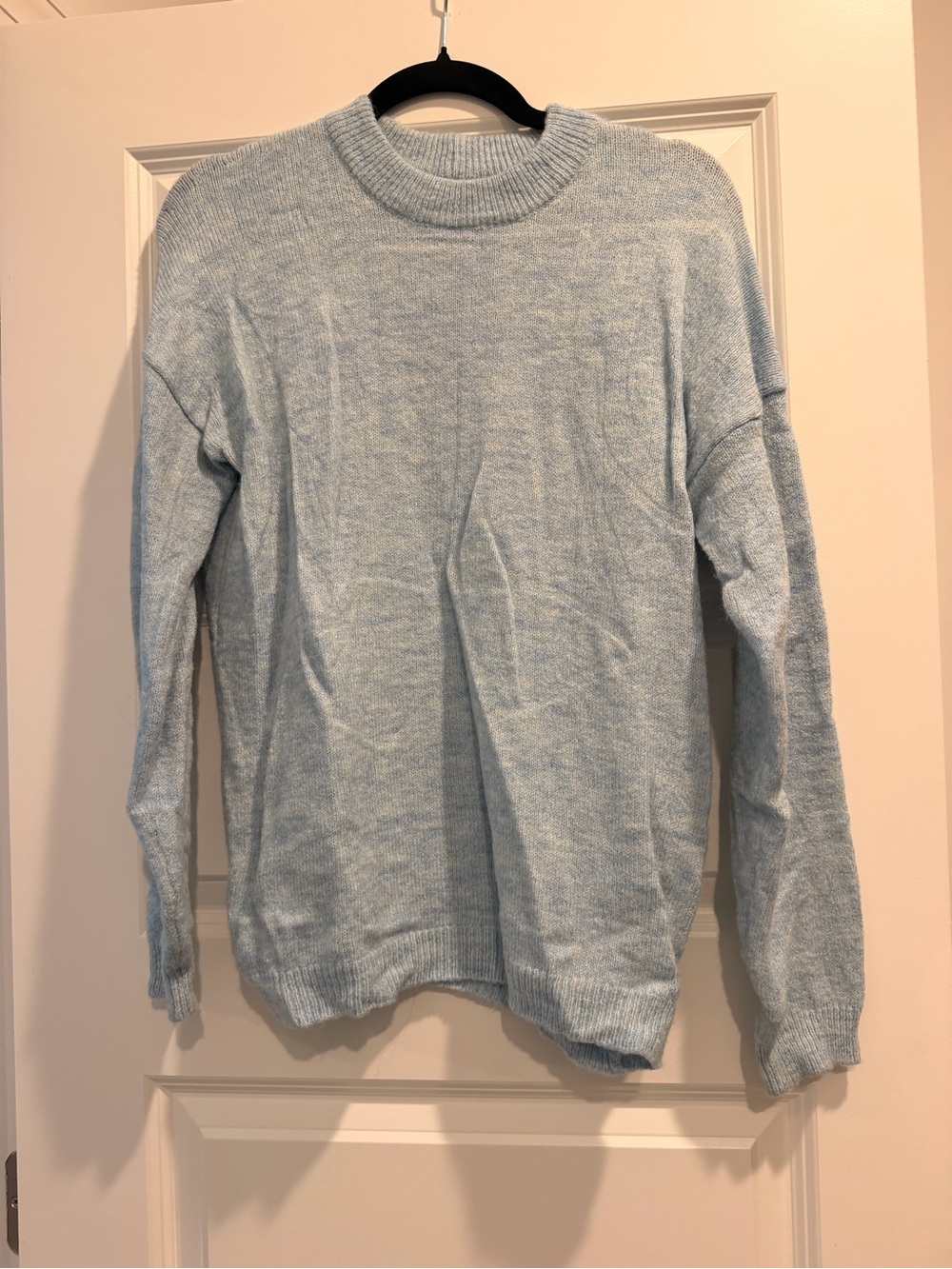Light Blue women’s oversized Crewneck Sweater